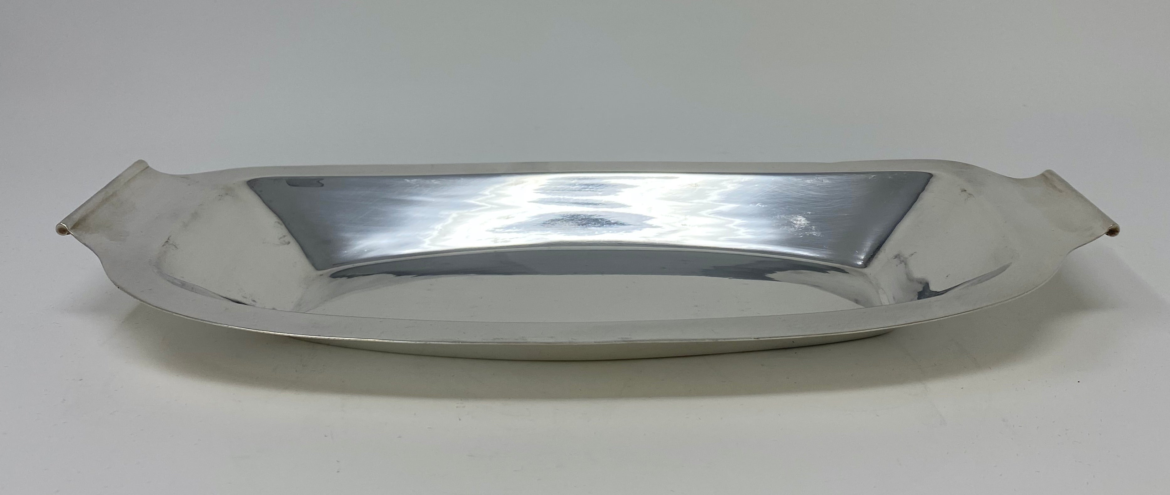 Silver Plated and Glass Three Section Dish