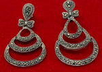 Load image into Gallery viewer, Silver and Marcasite Earrings
