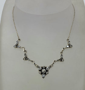 Silver and Cubic Zirconia Necklace