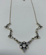Load image into Gallery viewer, Silver and Cubic Zirconia Necklace
