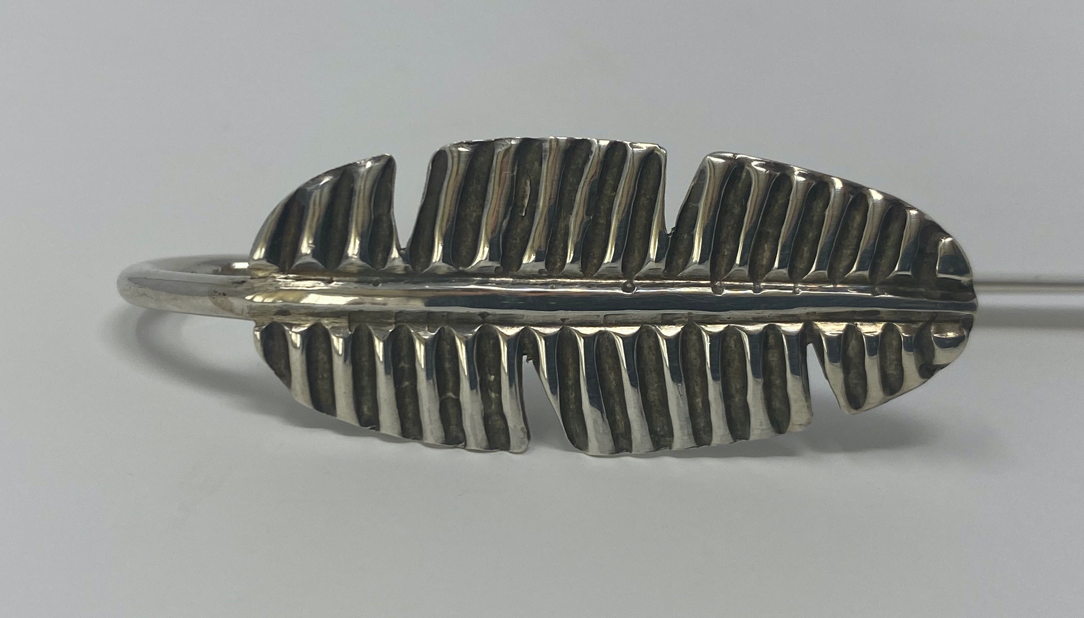 Silver Feather Bookmark