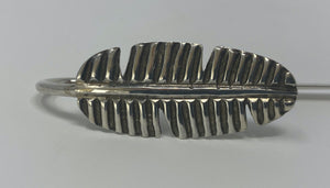 Silver Feather Bookmark