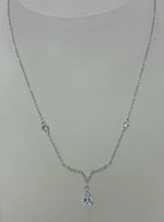 Load image into Gallery viewer, Silver and Cubic Zirconia Necklace
