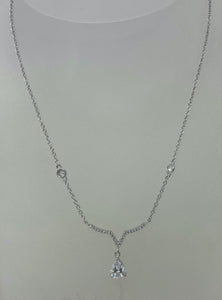 Silver and Cubic Zirconia Necklace