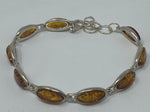Load image into Gallery viewer, Silver and Amber Bracelet
