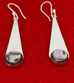 Load image into Gallery viewer, Silver and Abalone (Mother of Pearl) Earrings
