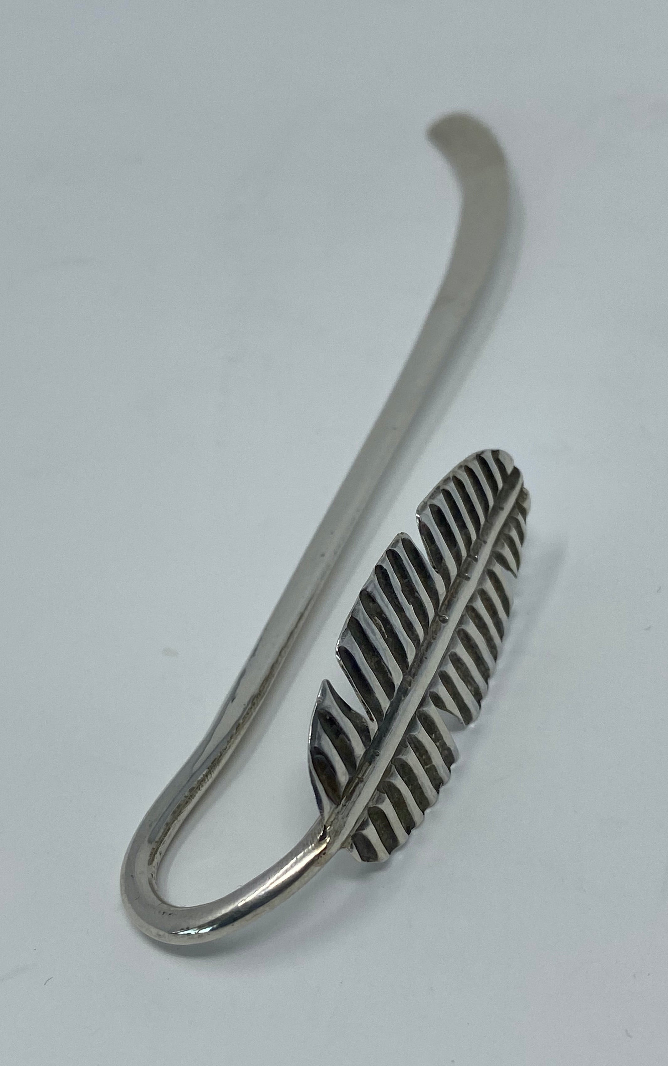 Silver Feather Bookmark
