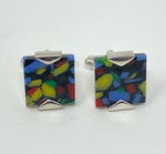 Load image into Gallery viewer, Multi Colour Resin Cufflinks
