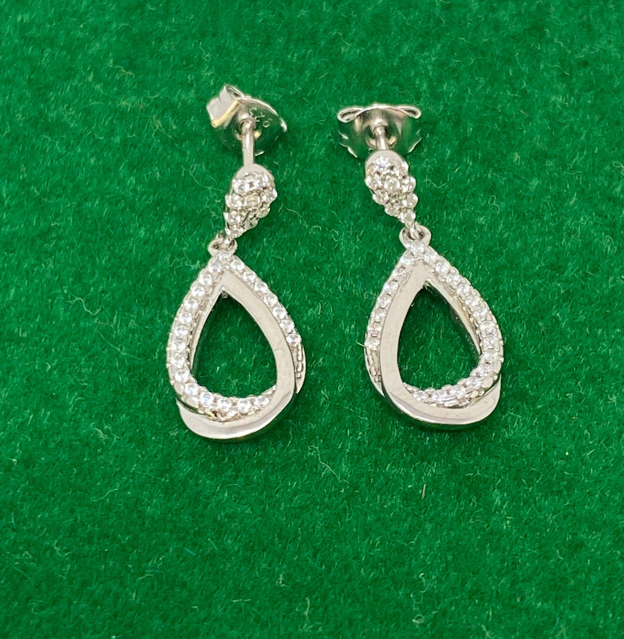 Silver and Cubic Zirconia Earrings