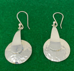 Load image into Gallery viewer, Silver Hammered Earrings
