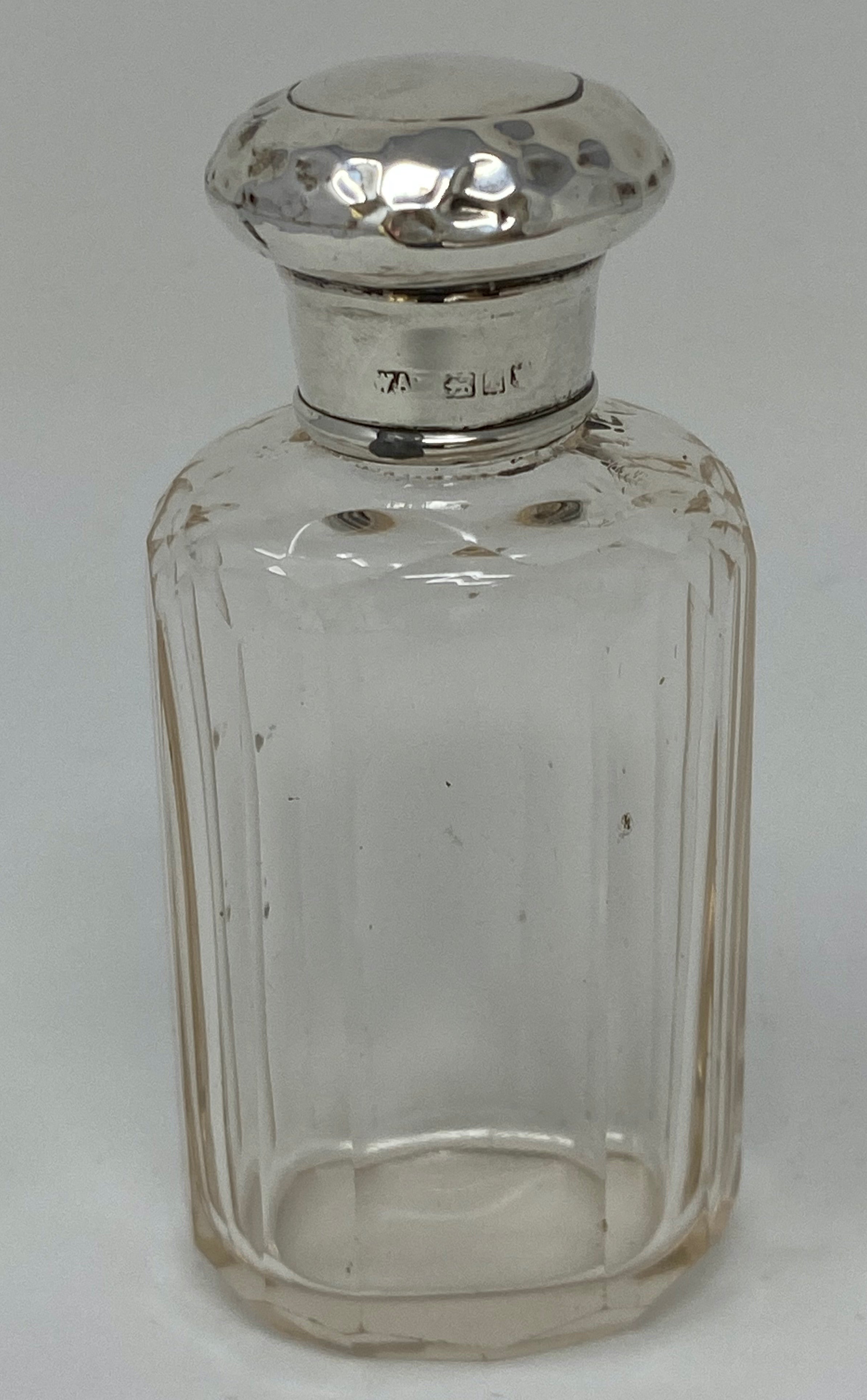 Silver and Glass Dresser Jar