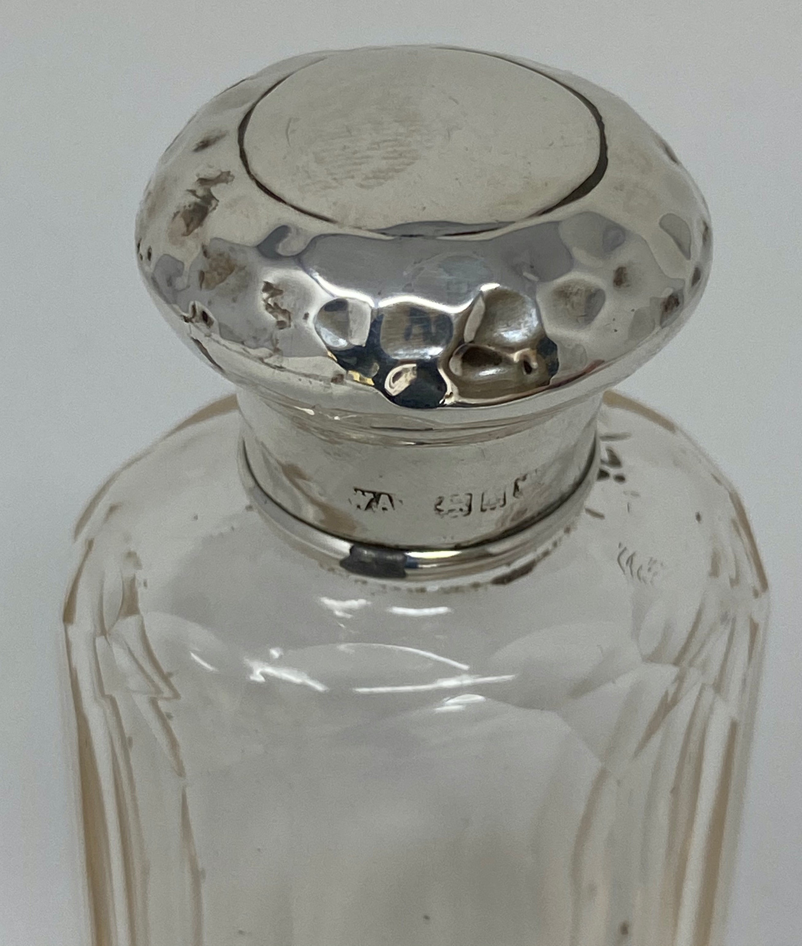Silver and Glass Dresser Jar