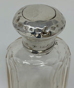 Load image into Gallery viewer, Silver and Glass Dresser Jar
