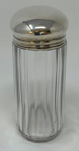 Silver and Glass Dresser Jar