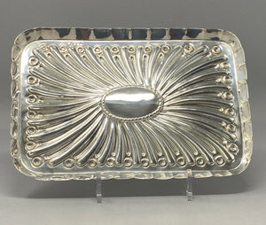 Antique Silver Dressing Table Tray
