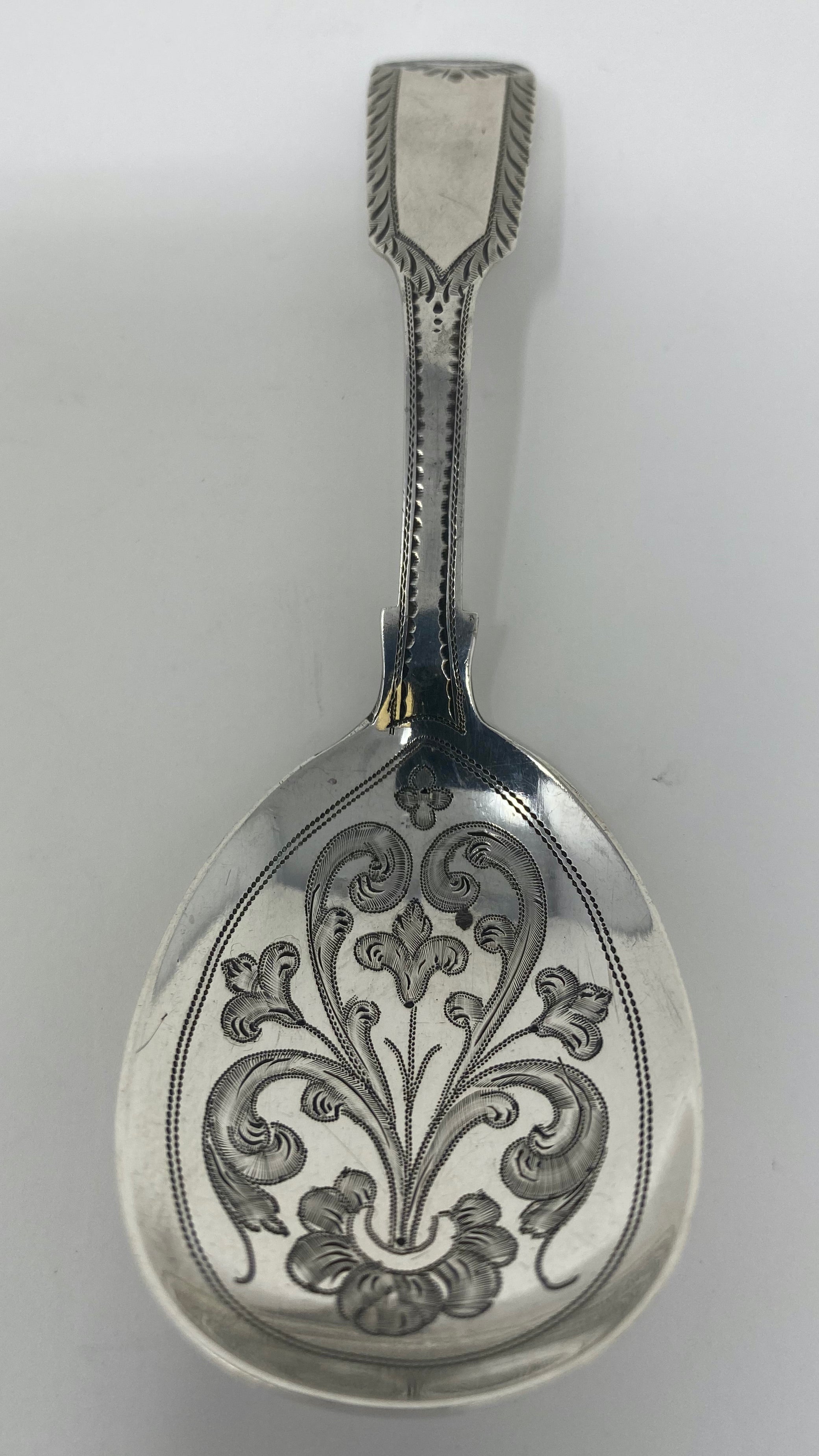 Antique George IV Silver Caddy Spoon