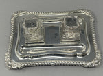 Load image into Gallery viewer, Silver Plated 2 Bottle Inkstand
