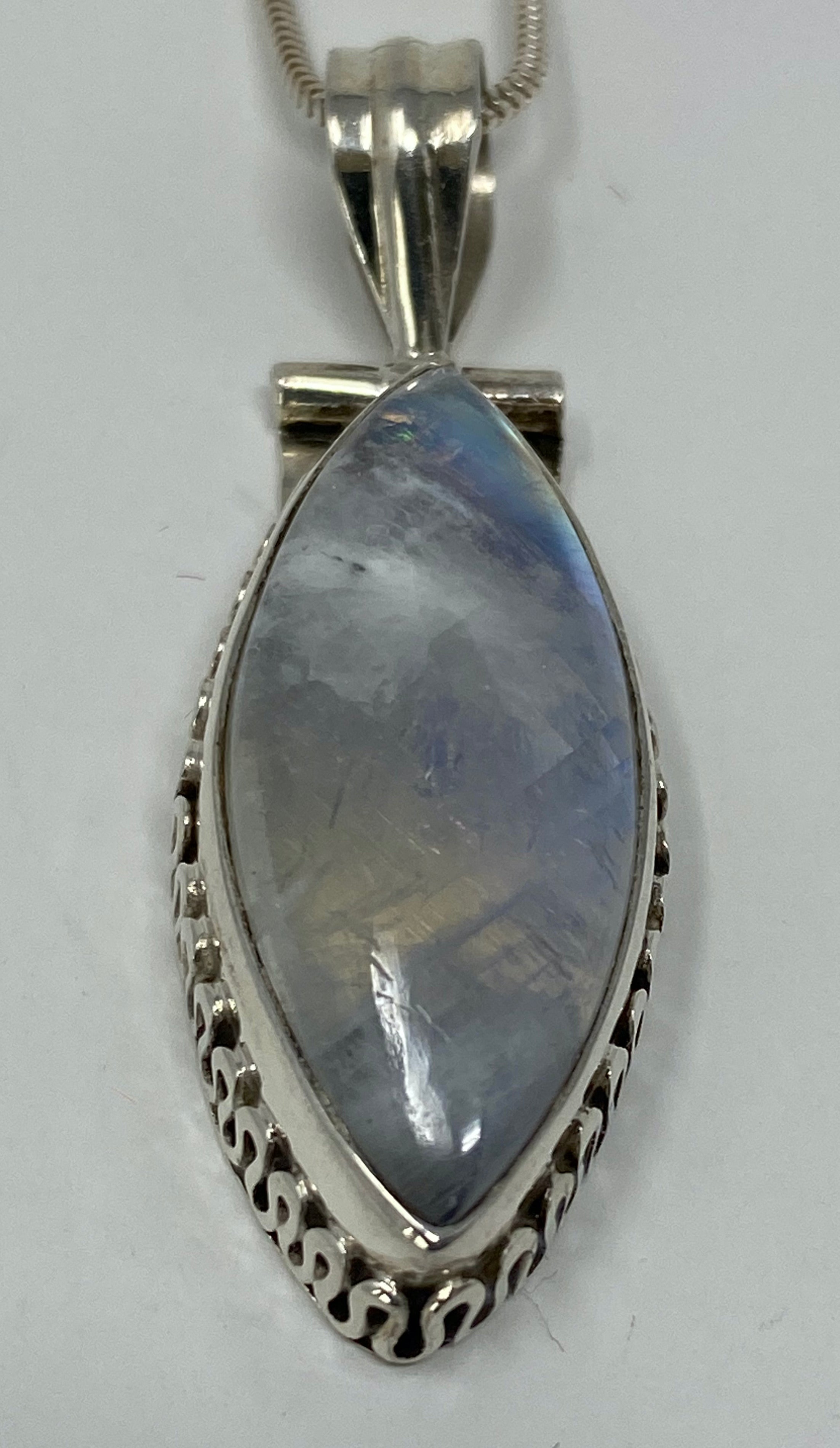 Silver and Moonstone Necklace