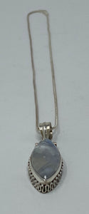 Silver and Moonstone Necklace