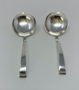 Pair of Silver Spoons - Cream/Sauce Ladles