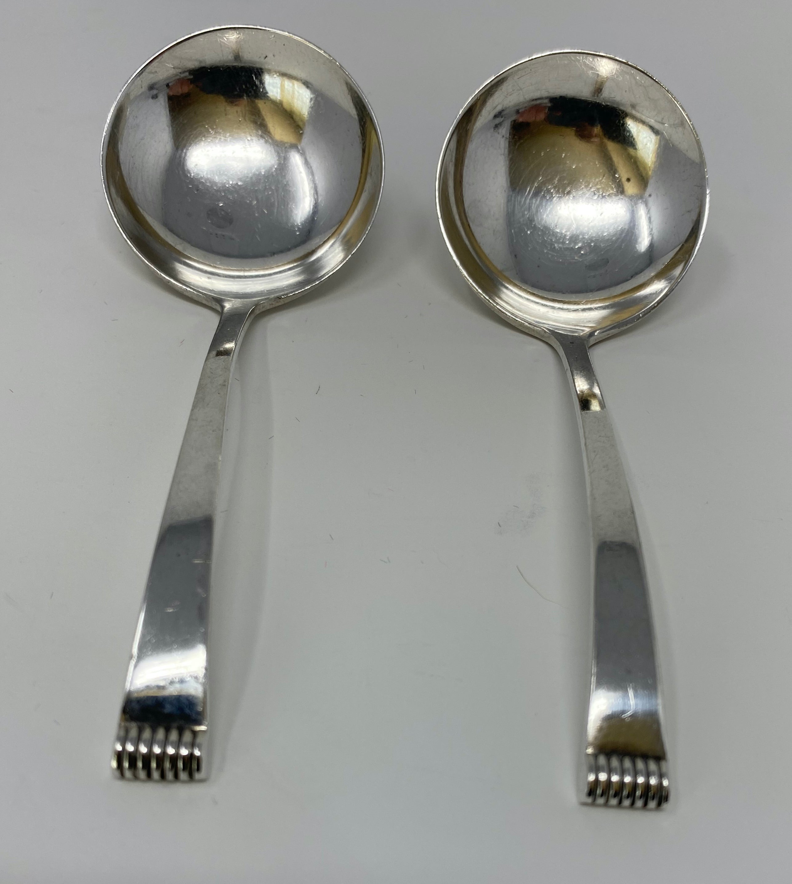Pair of Silver Spoons - Cream/Sauce Ladles