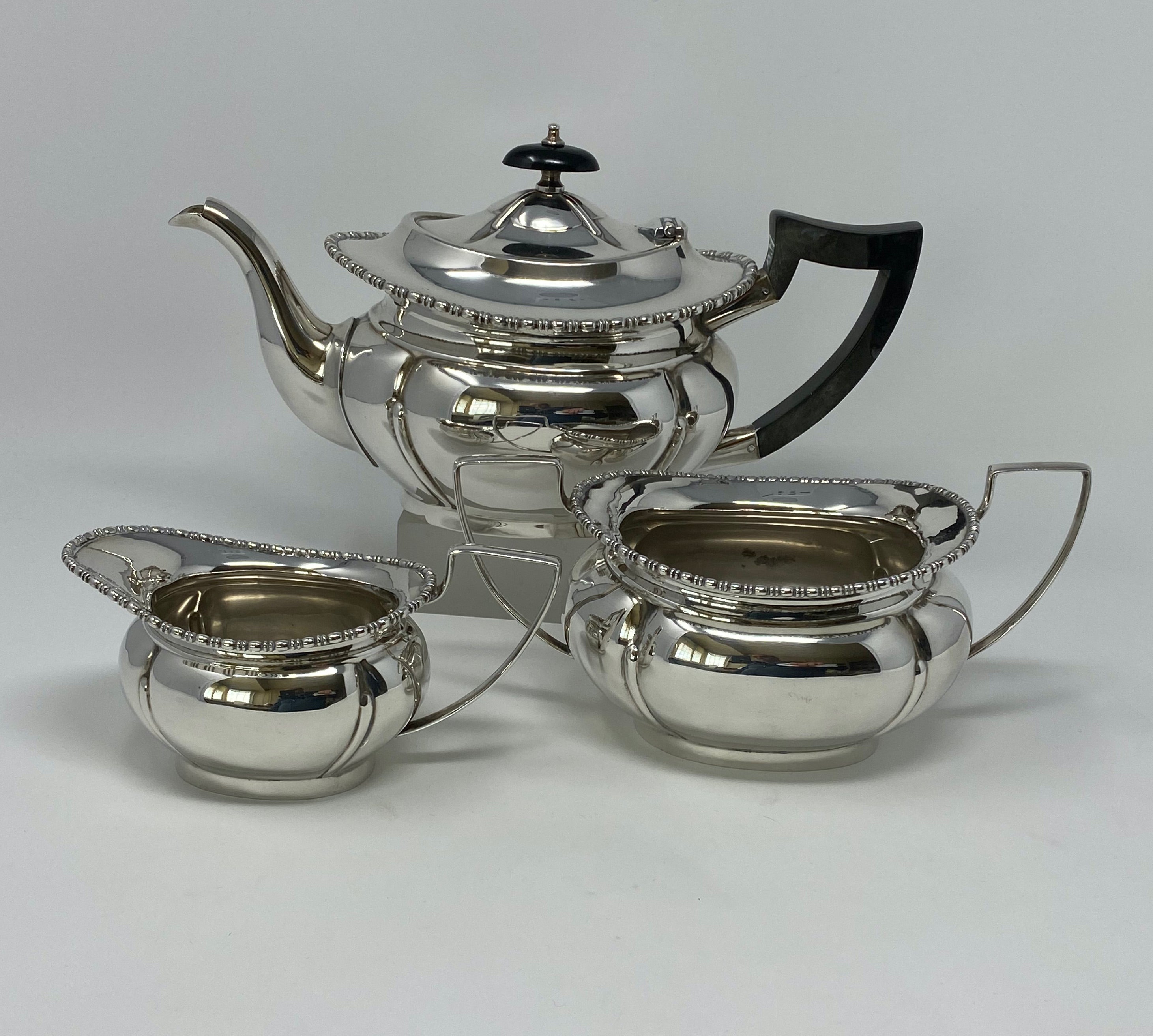 Silver Plated Three Piece Tea Set