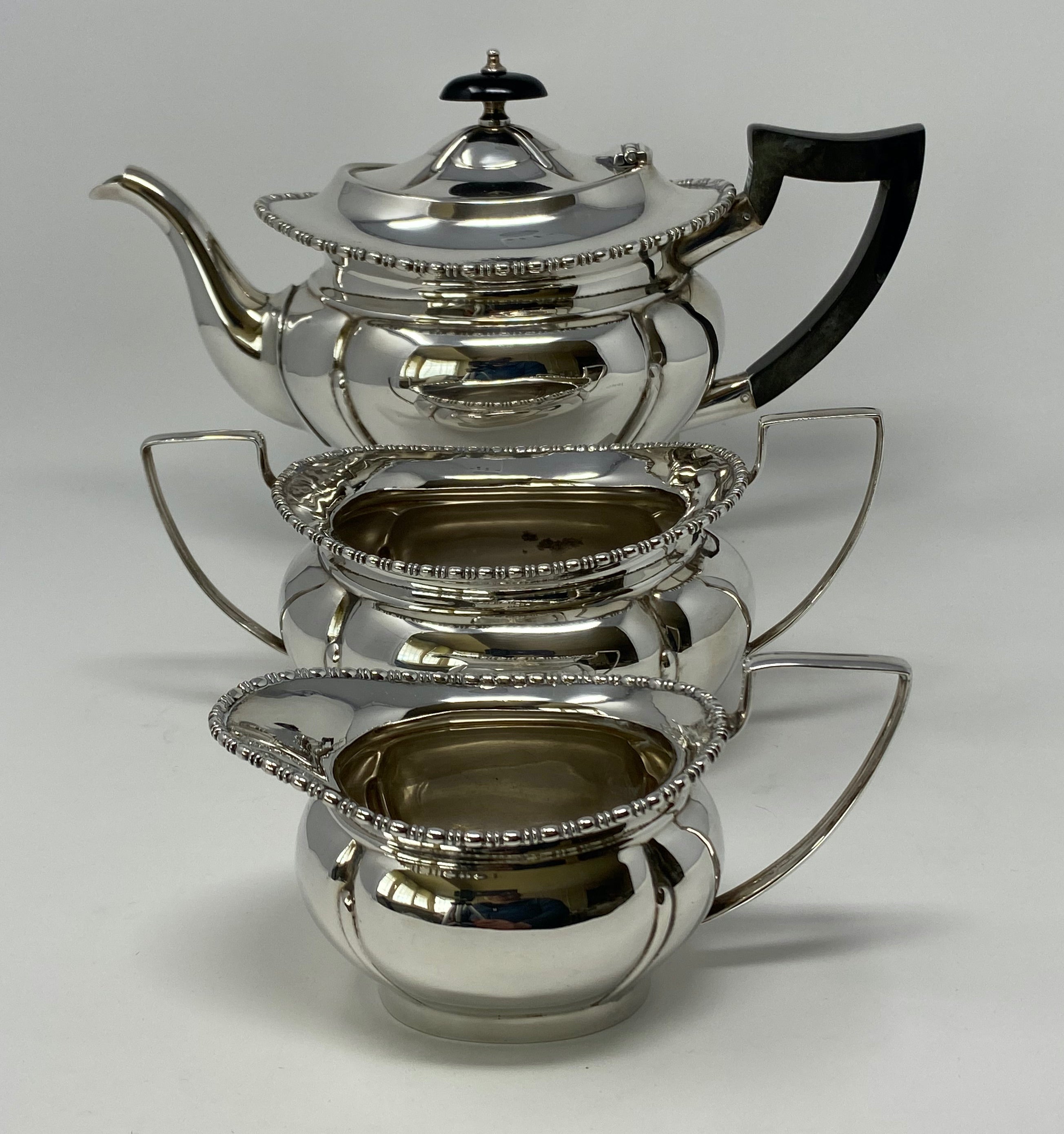 Silver Plated Three Piece Tea Set