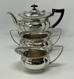 Load image into Gallery viewer, Silver Plated Three Piece Tea Set
