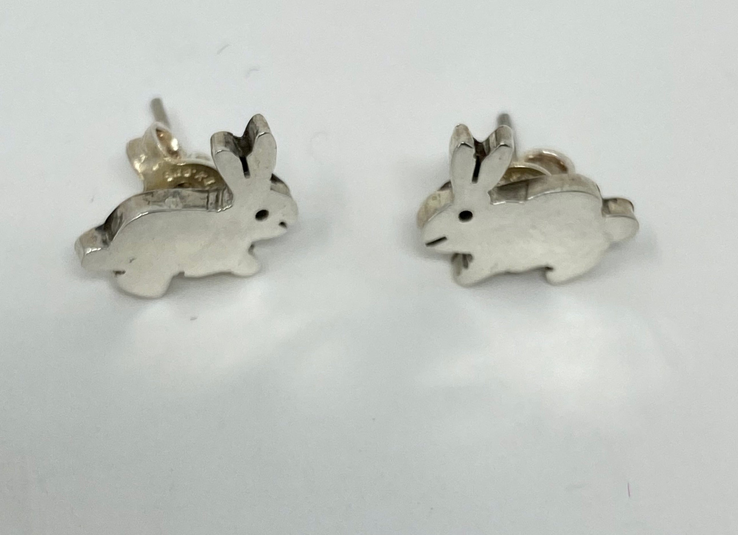 Pair of Silver Children's Elephant Stud Earrings