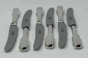 Set of Six Silver Plated Tea Knives