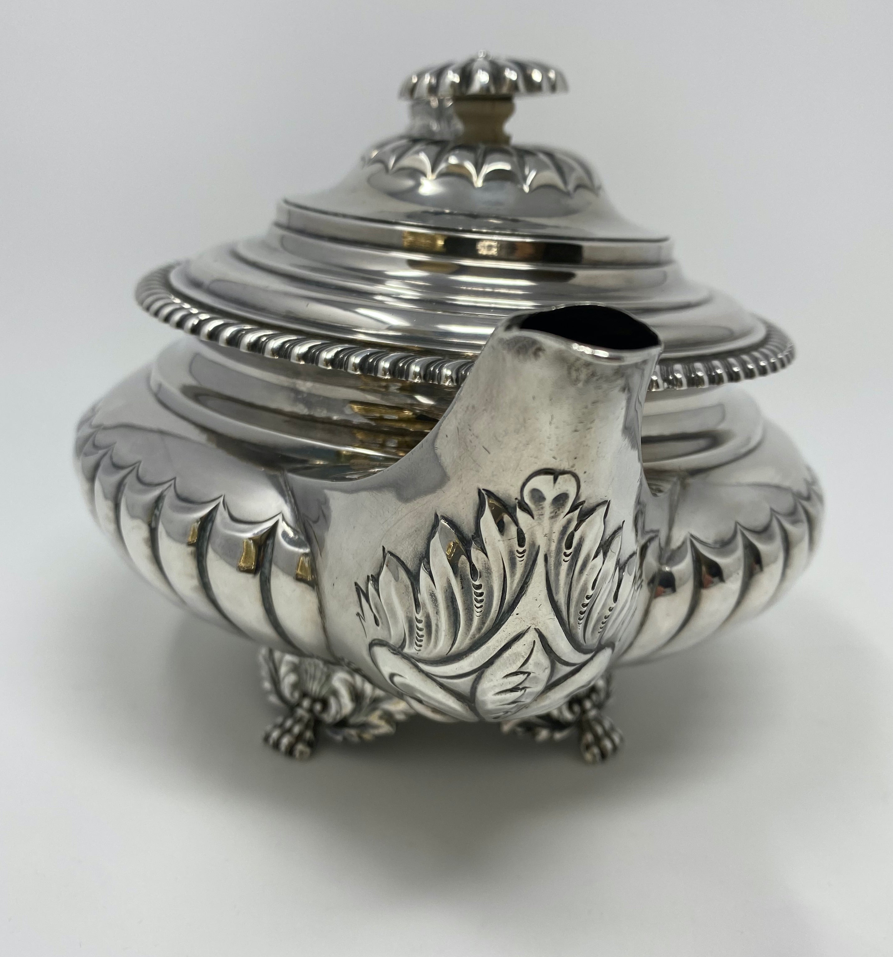 Antique Silver George IV Teapot