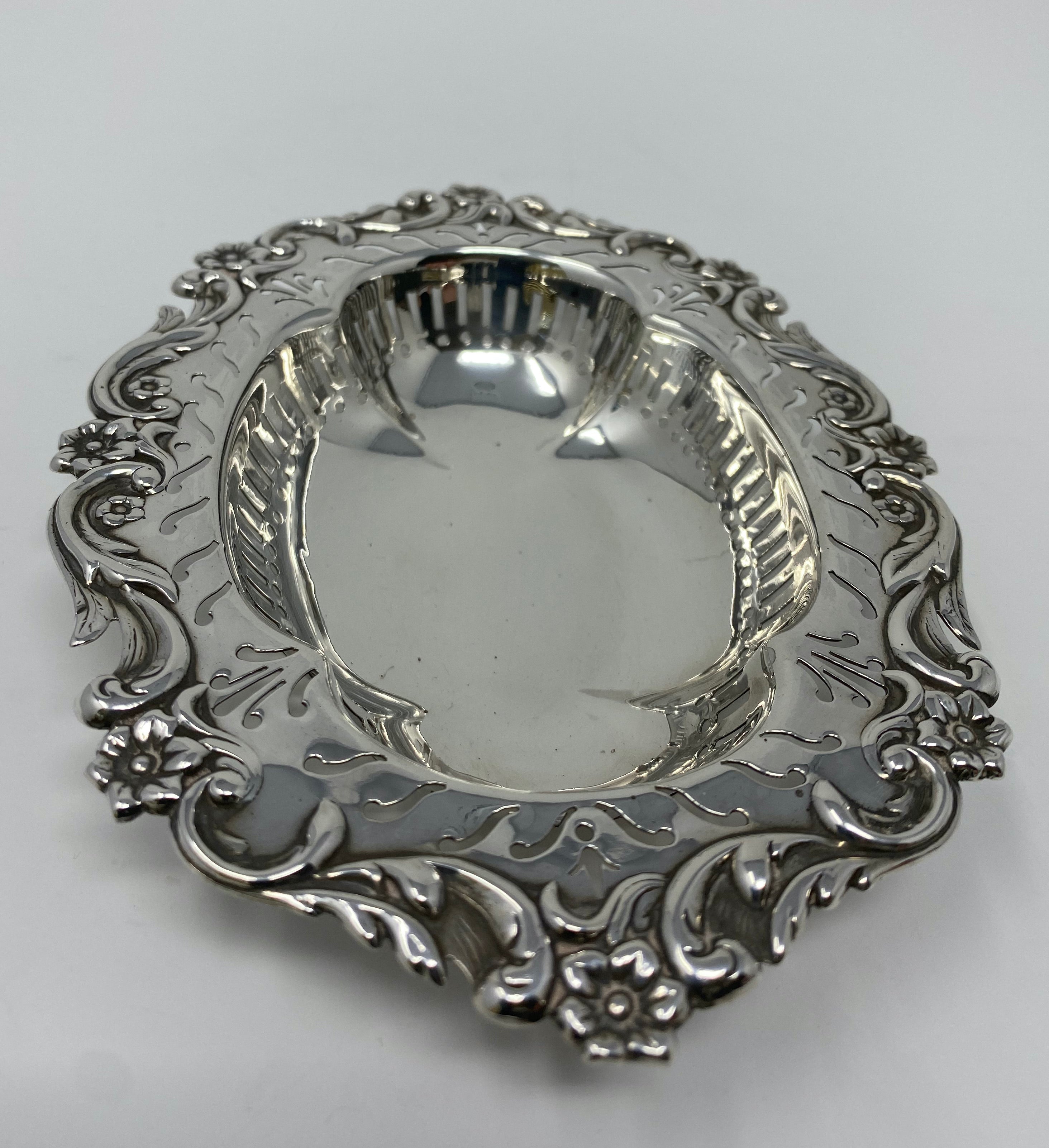Antique Silver Sweet Dish