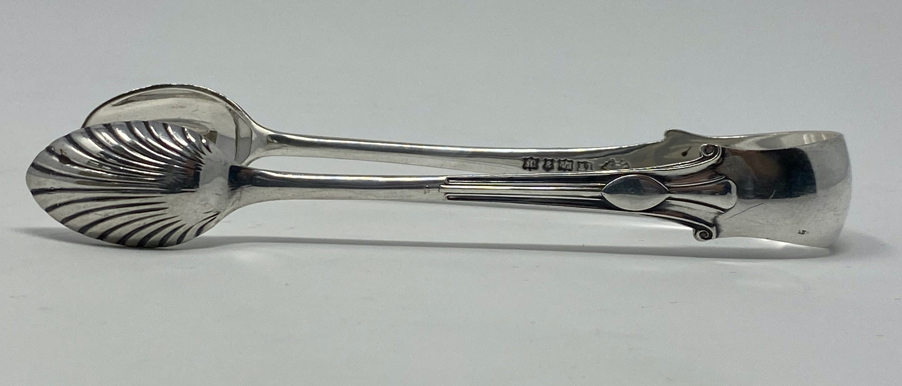 Antique Silver Plated Onslow Pattern Tongs - Sugar or Ice