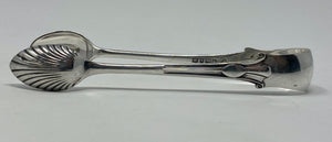 Antique Silver Plated Onslow Pattern Tongs - Sugar or Ice
