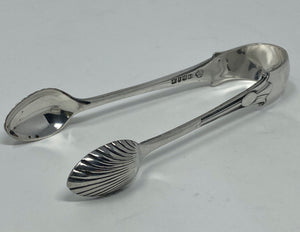 Antique Silver Plated Onslow Pattern Tongs - Sugar or Ice