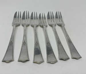 Antique Silver Plate Pastry Forks
