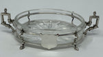 Load image into Gallery viewer, Glass dish in Silver Plated Stand
