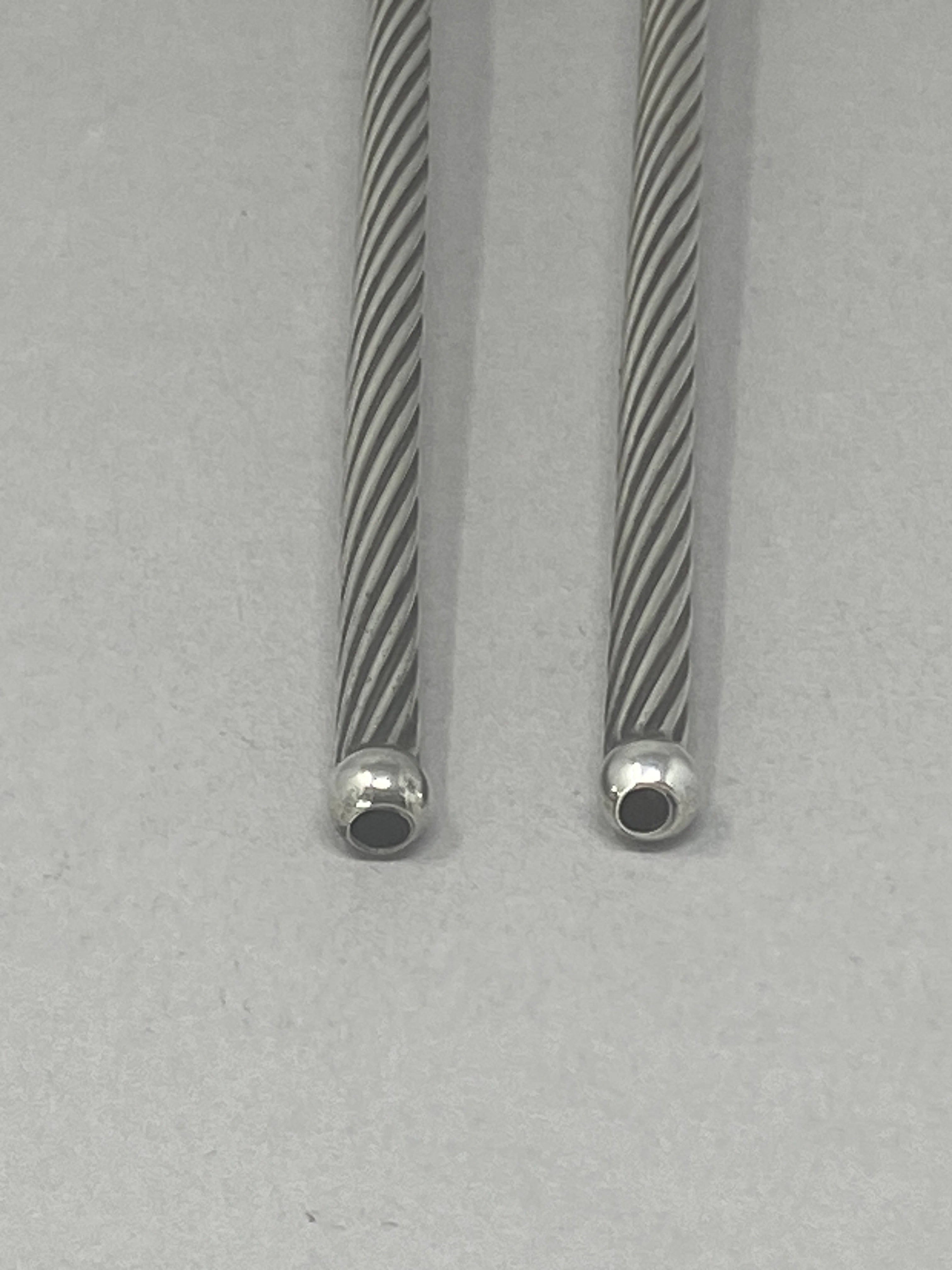 Pair Vintage Cocktail Spoons/Straws