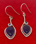 Load image into Gallery viewer, Silver and Amethyst Earrings
