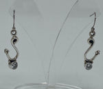 Load image into Gallery viewer, Silver and Cubic Zirconia Earrings
