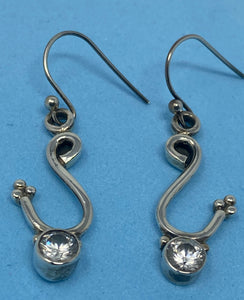 Silver and Cubic Zirconia Earrings