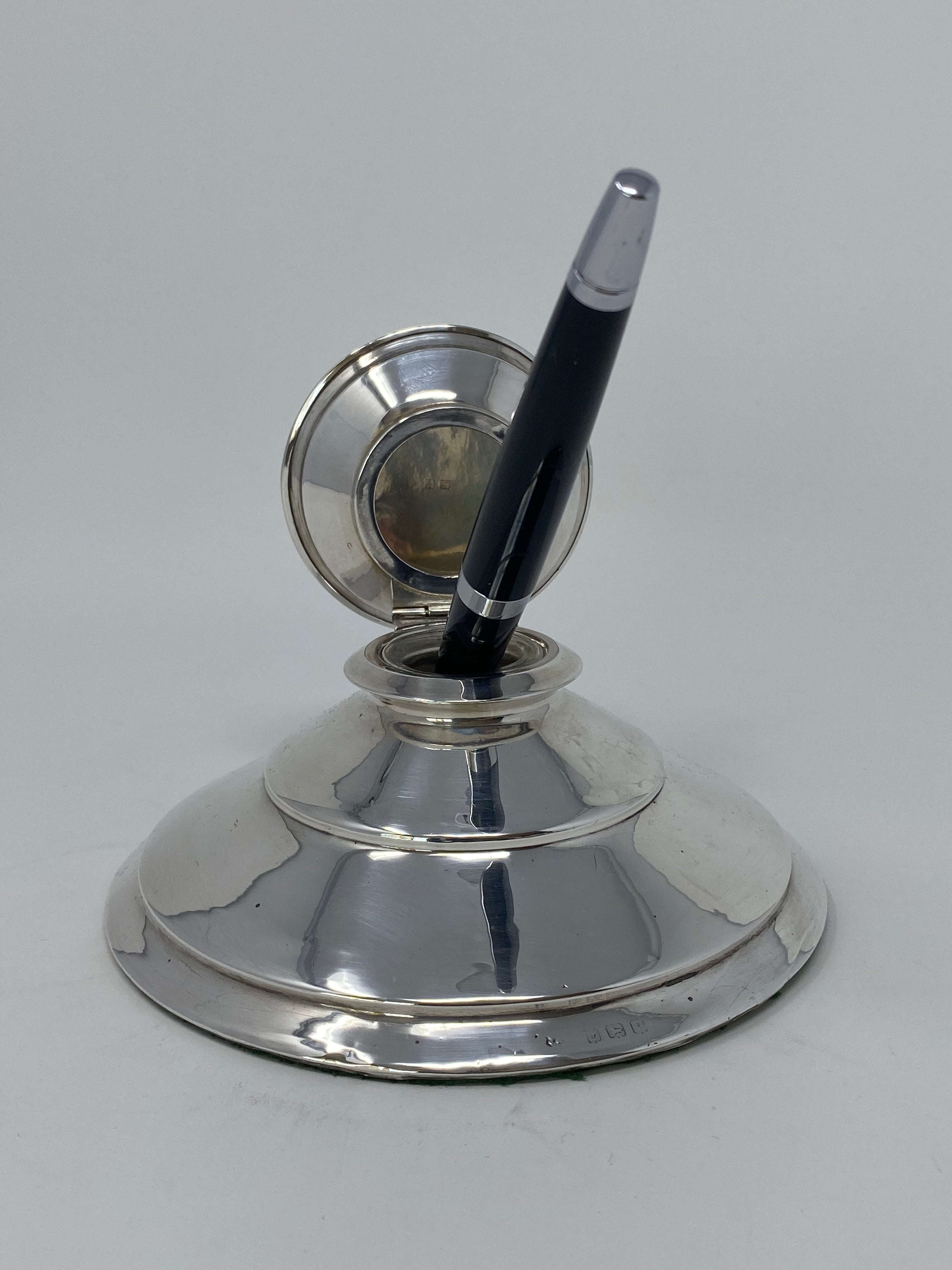 Silver Inkwell