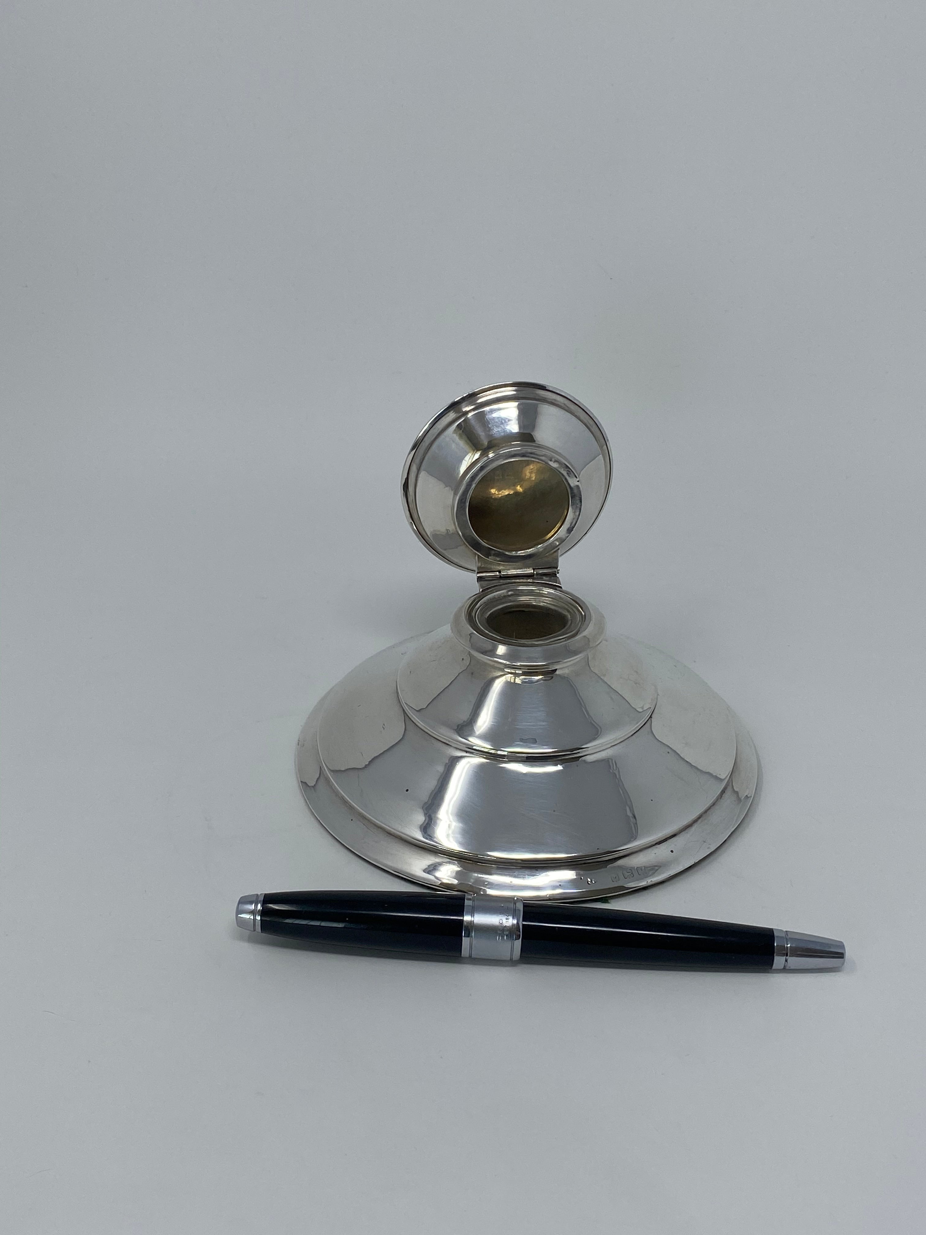Silver Inkwell