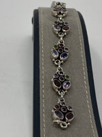 Load image into Gallery viewer, Silver and Mixed Stone Bracelet
