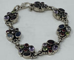 Load image into Gallery viewer, Silver and Mixed Stone Bracelet
