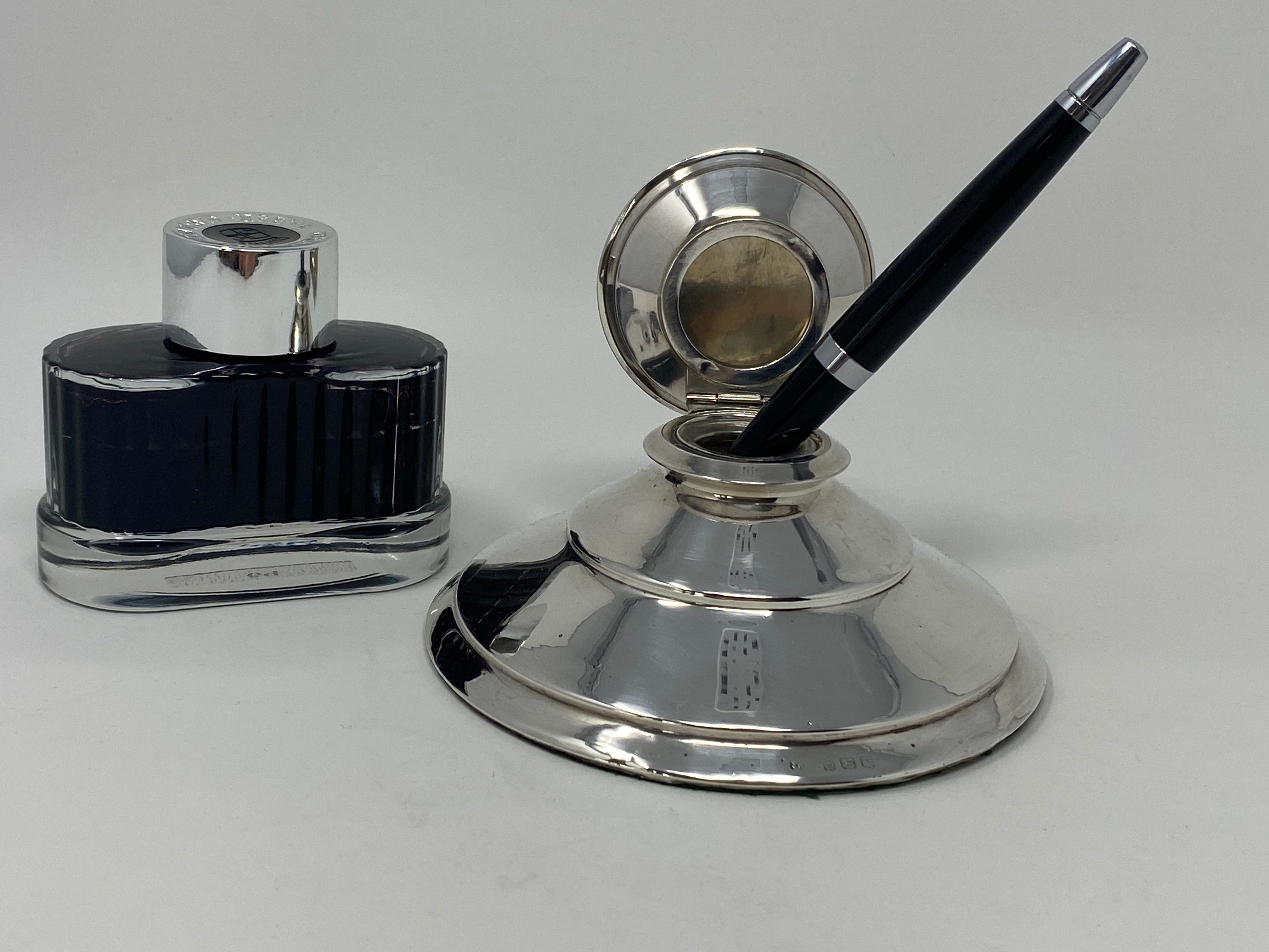 Silver Inkwell