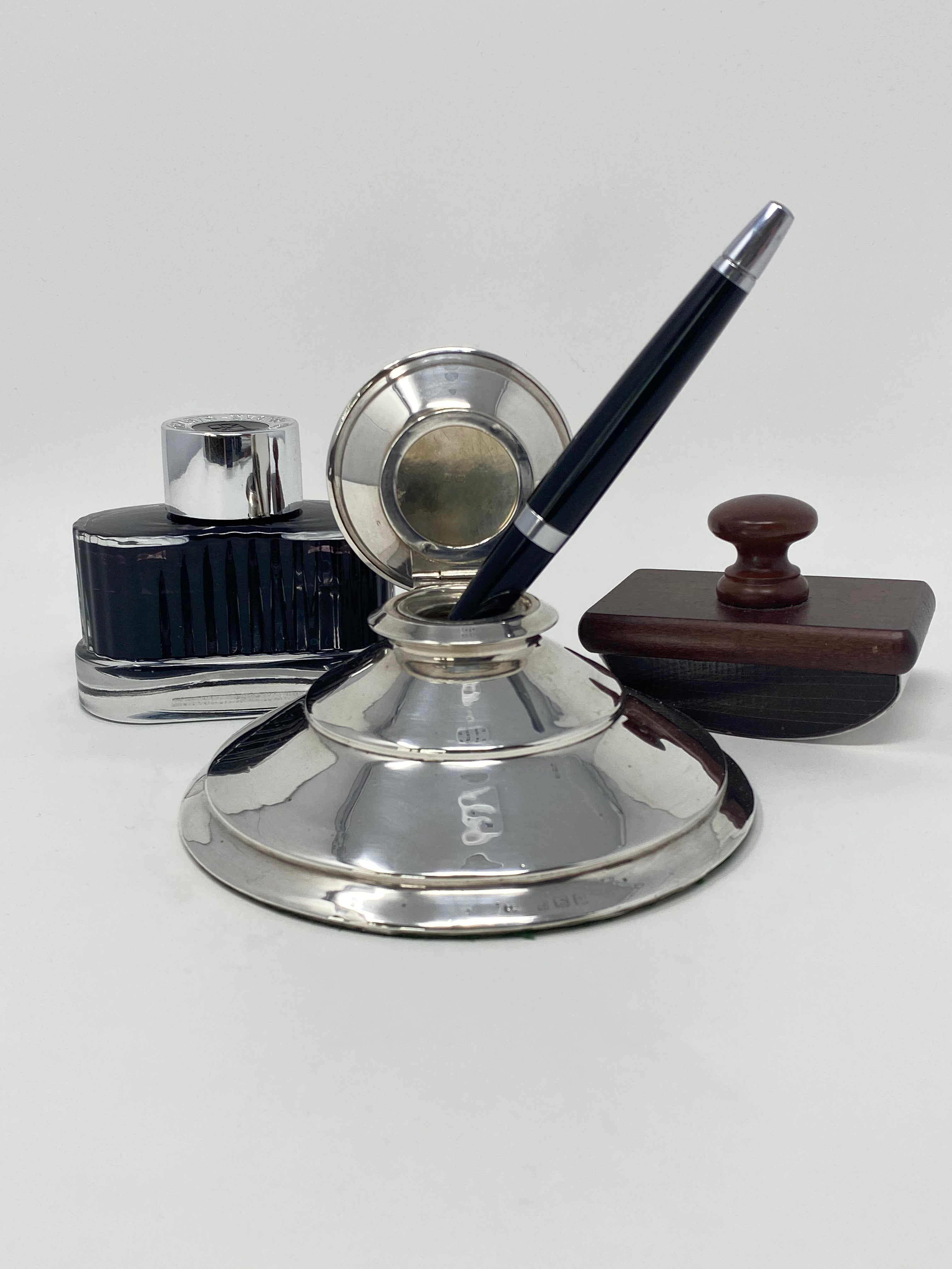 Silver Inkwell
