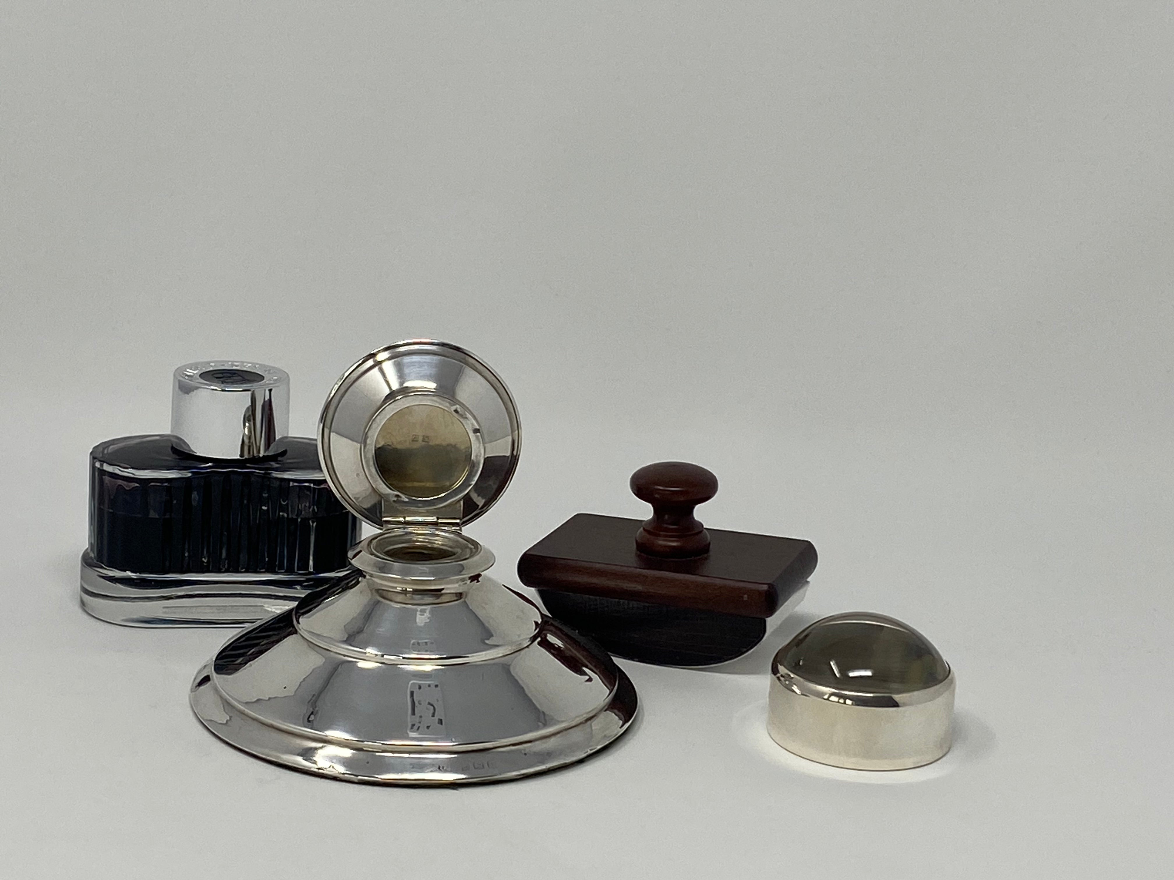 Silver Inkwell