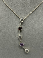 Load image into Gallery viewer, Amethyst and Garnet Pendant
