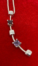 Load image into Gallery viewer, Amethyst and Garnet Pendant

